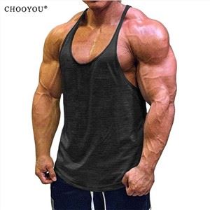 Waistcoat Rompi Yoga Pria dengan Garis Leher Besar